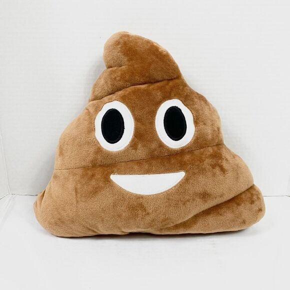 Emoji4you Brown Poop Emoji Pillow Plush - Picture 1 of 4